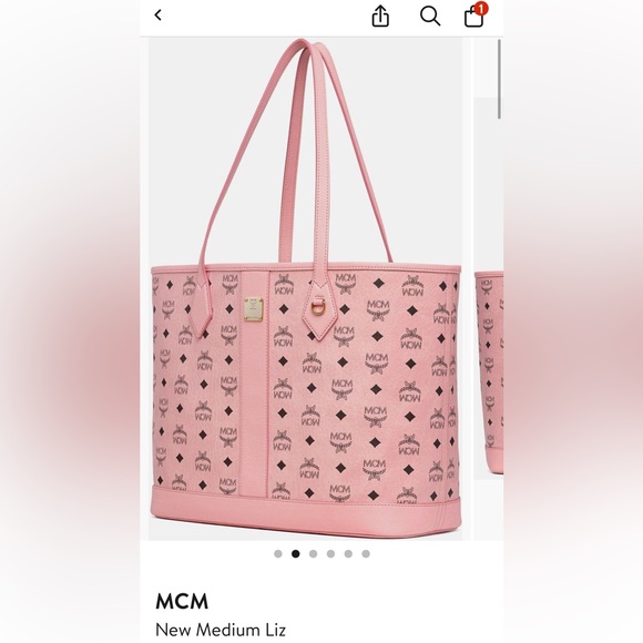 MCM Handbags - MCM Soft Pink Medium Liz Shopper
